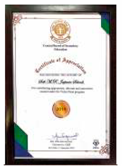 CBSE VIDYA DAAN RECOGNIZING